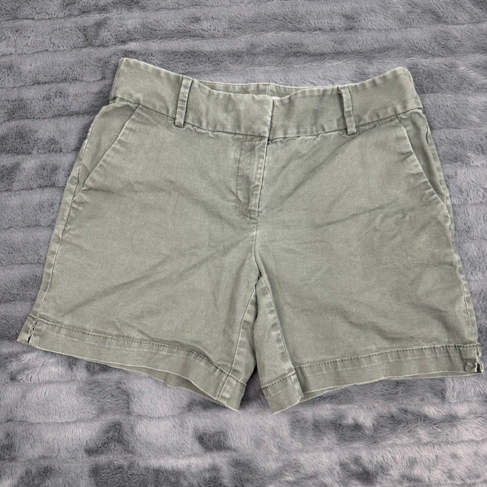 LOFT The Riviera Short Olive Green Chino Shorts Size 4 493173